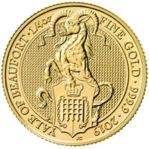 2019 1/4 oz British Gold Queens Beast Yale Coin