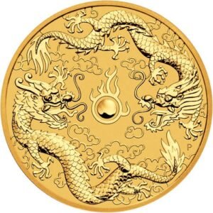 2020 1 oz Australian Gold Double Dragon Coin