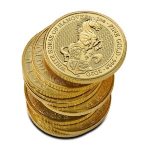 2020 1 oz British Gold Queens Beast White Horse Coin (BU)