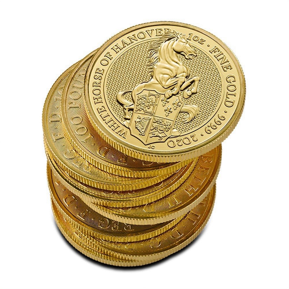 2020 1 oz British Gold Queens Beast