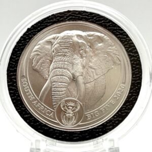 2020 1 oz Platinum South African Big Five Elephant Coin (BU)