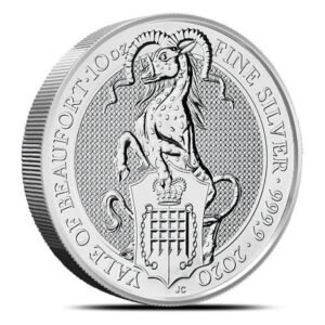 2020 10 oz British Silver Queens Beast Yale Coin