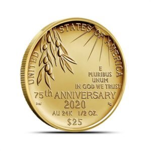 2020 1/2 oz End of WWII 75th Anniversary Gold Coin (Box + CoA)