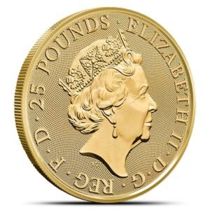 2020 1/4 oz British Gold Queens Beast White Lion Coin