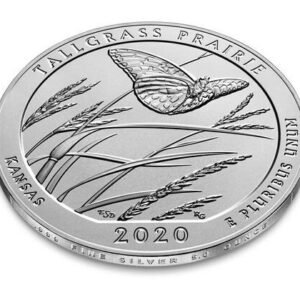 2020 5 oz ATB Tallgrass Prairie National Preserve Silver Tube (MintSealed, 10 Coins)