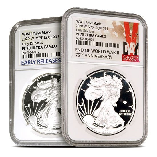 1 oz V75 Privy Proof American Silver E