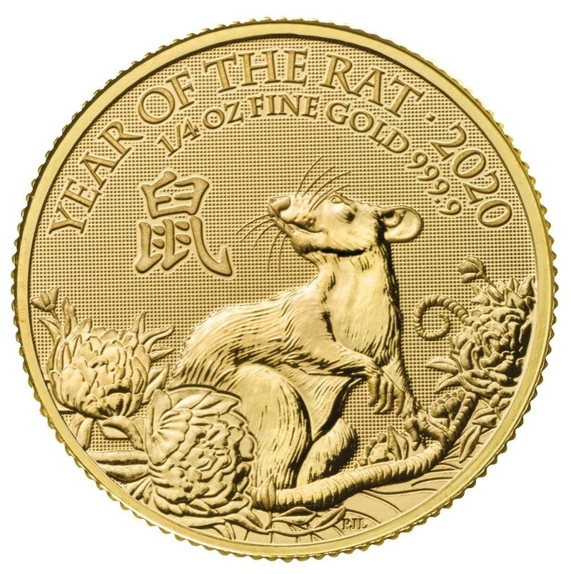 2020 1/4 oz Year of the Rat Gold Coi