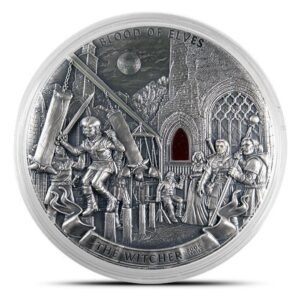 2021 1 Kilo Niue Blood Of Elves The Witcher Series Silver Coin (Box + CoA)