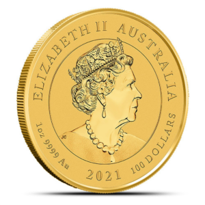 2021 1 oz Australian Gold Guardian Lions Double Pixiu Coin (BU)