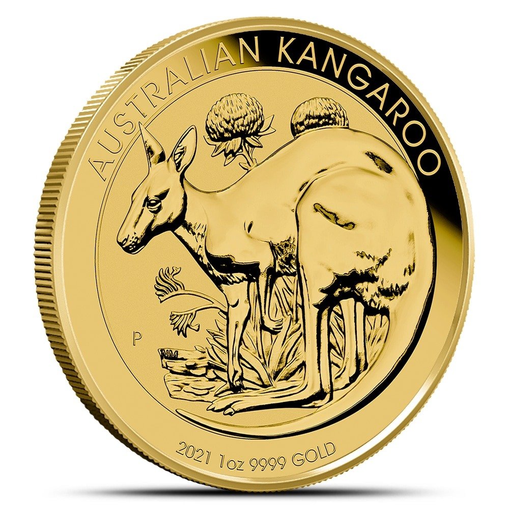 2021 1 oz Australian Gold Kangaroo Coin (BU)