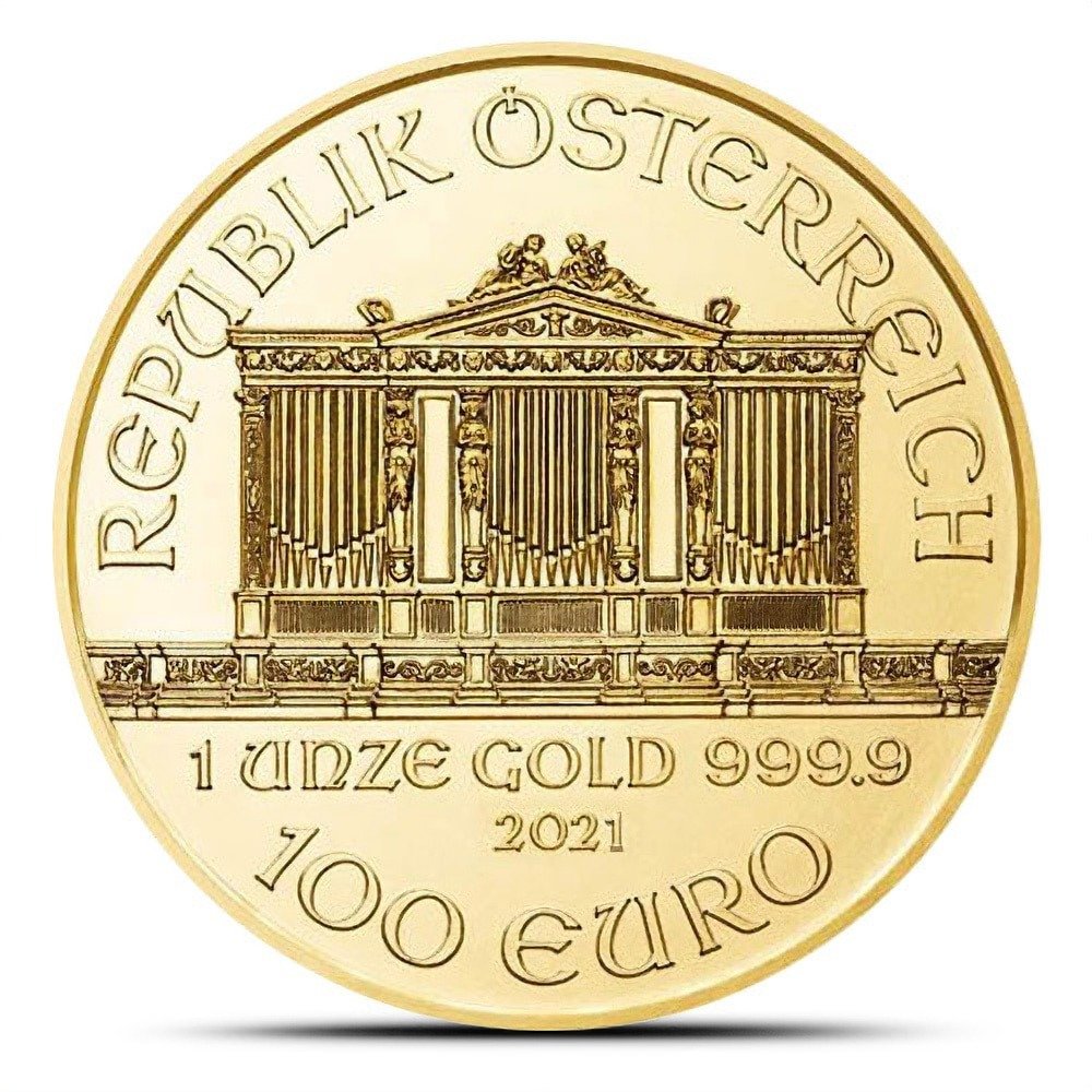 2021 1 oz Austrian Gold Philharmonic Coin (BU) - Image 2