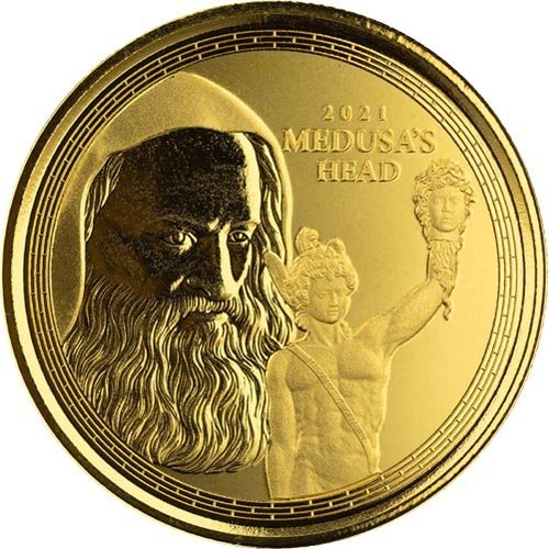 2021 1 oz Gibraltar Gold Medusas Hea