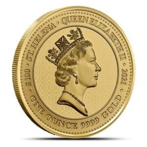 2021 1 oz St. Helena Gold Queens Virtues Victory Coin (BU)