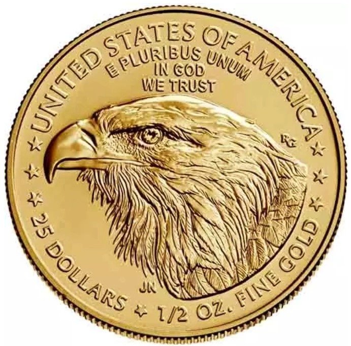 2021 1/2 oz American Eagle Gold Coin Type II - Image 2