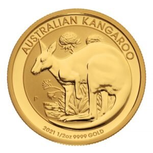 2021 1/2 oz Australian Kangaroo Gold Nugget Coin