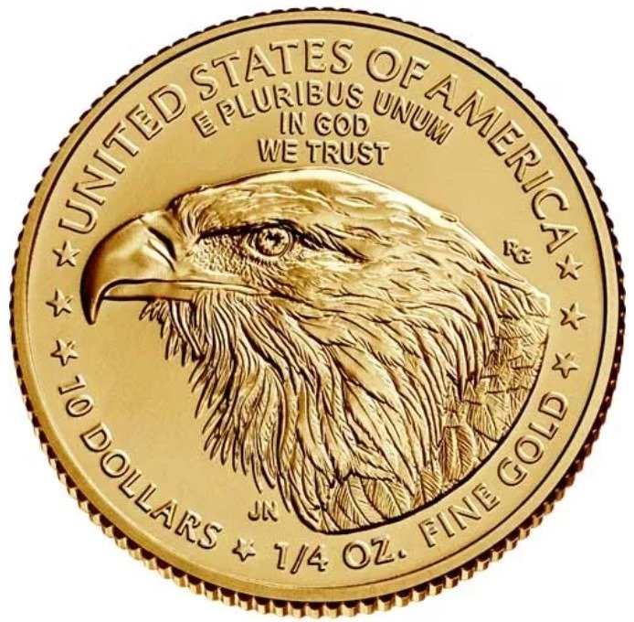 2021 1/4 oz American Eagle Gold Coin Type II - Image 2