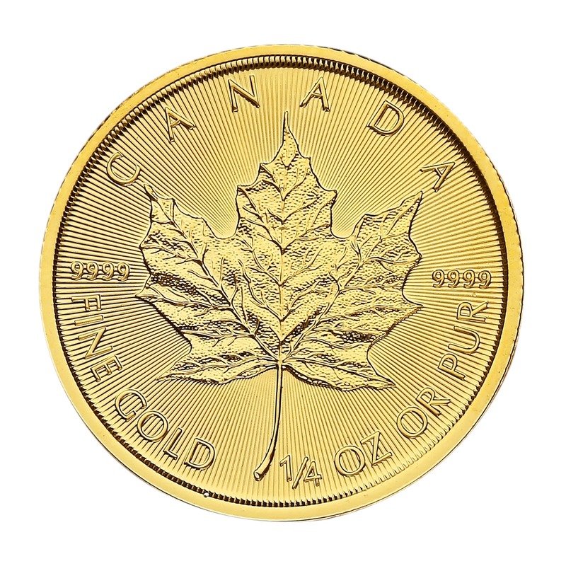 2021 1/4 oz Canadian Maple Leaf Gold