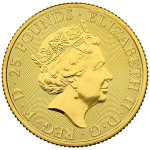 2021 1/4 oz White Greyhound of Richmond Gold Coin Queen’s Beasts