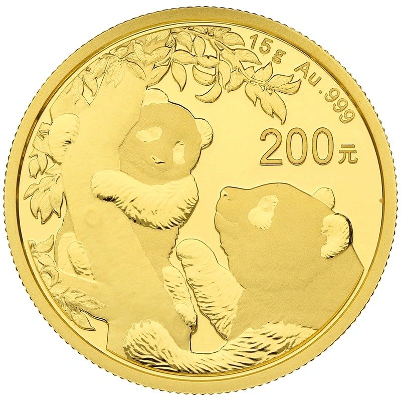 2021 15 Gram Chinese Panda Gold Coin