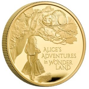 2021 1 oz Alices Adventures in Wonderland Proof Gold Coin Boxed