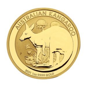2021 1 oz Australian Kangaroo Gold Nugget Coin