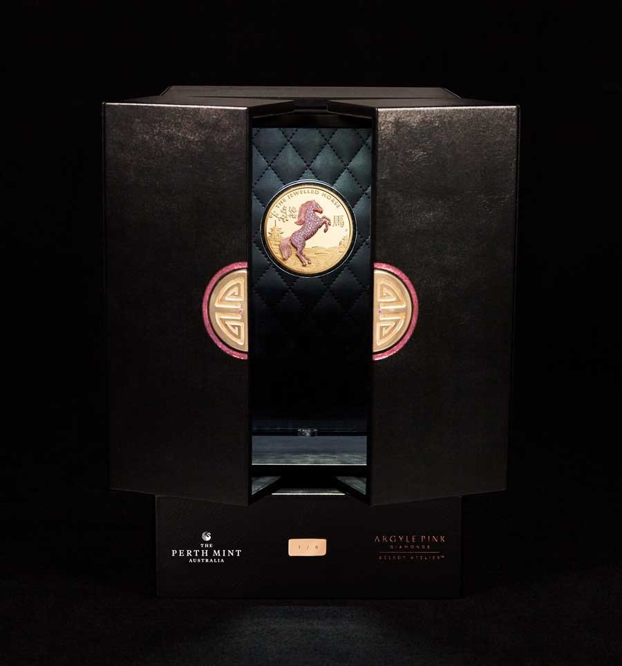 2021 10 oz Proof Australian Gold Jewelled Horse - Image 7