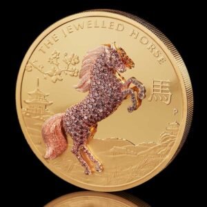 2021 10 oz Proof Australian Gold Jewelled Horse