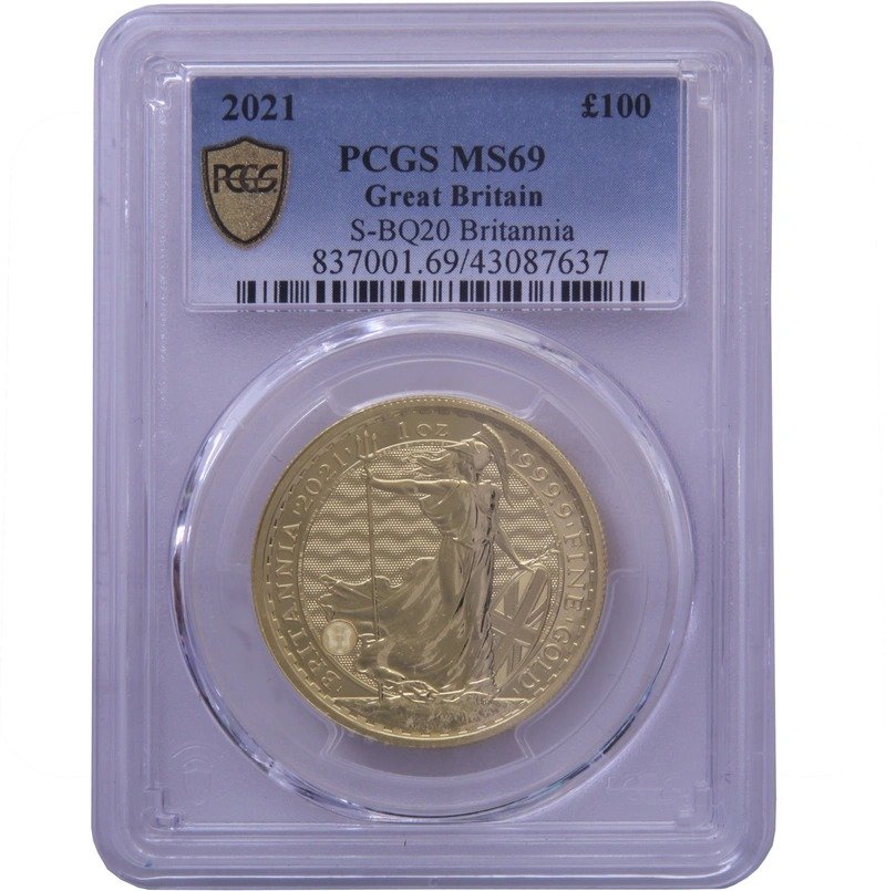 2021 Gold Britannia 1 oz Coin PCGS