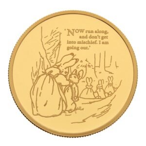 2021 Proof Peter Rabbit 1 oz Gold Coin Boxed