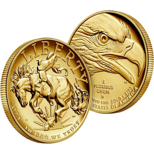 2021-W 1 oz American Gold Liberty Hi