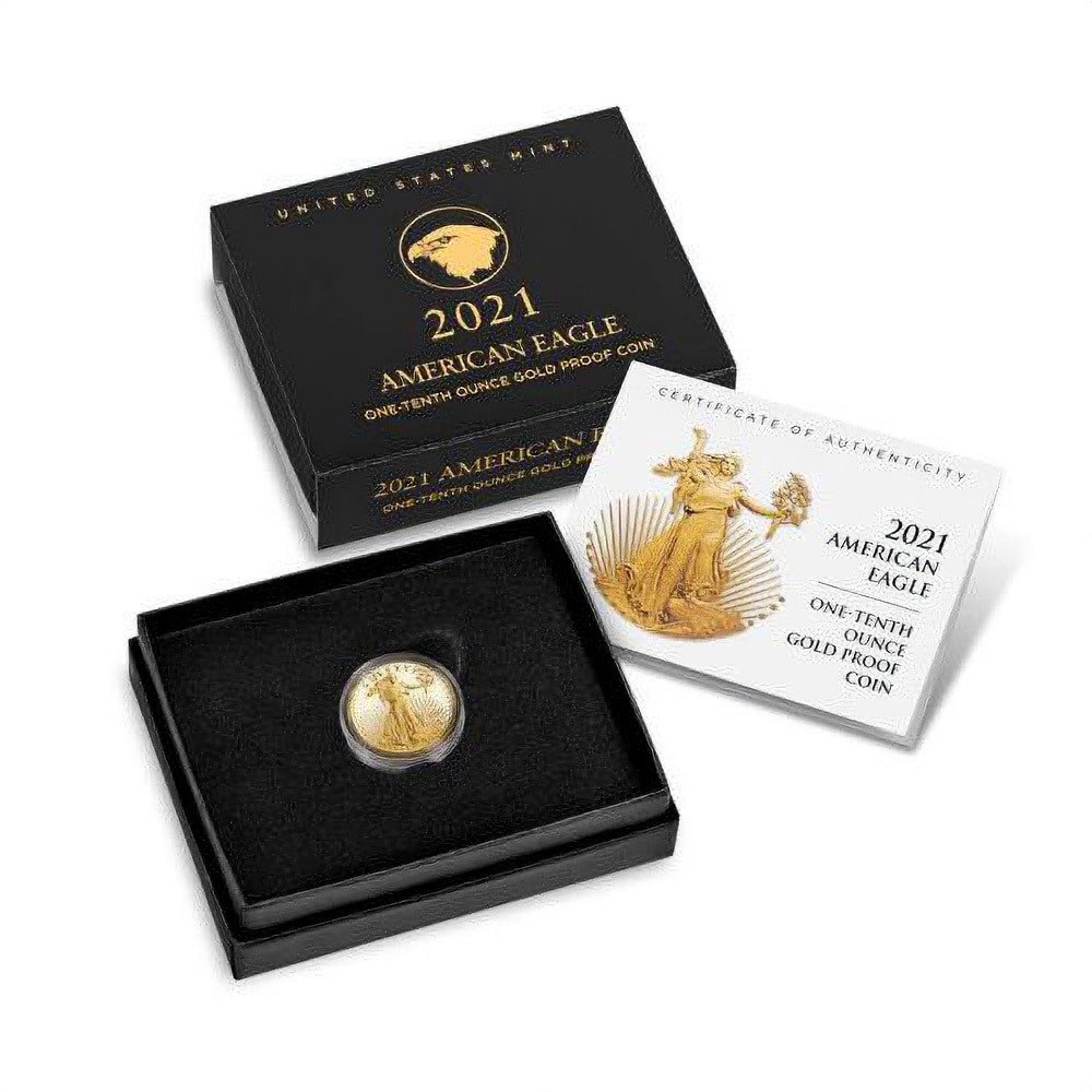 2021-W 1/10 oz Proof American Gold Eagle Coin (Box + CoA, Type 2) - Image 4
