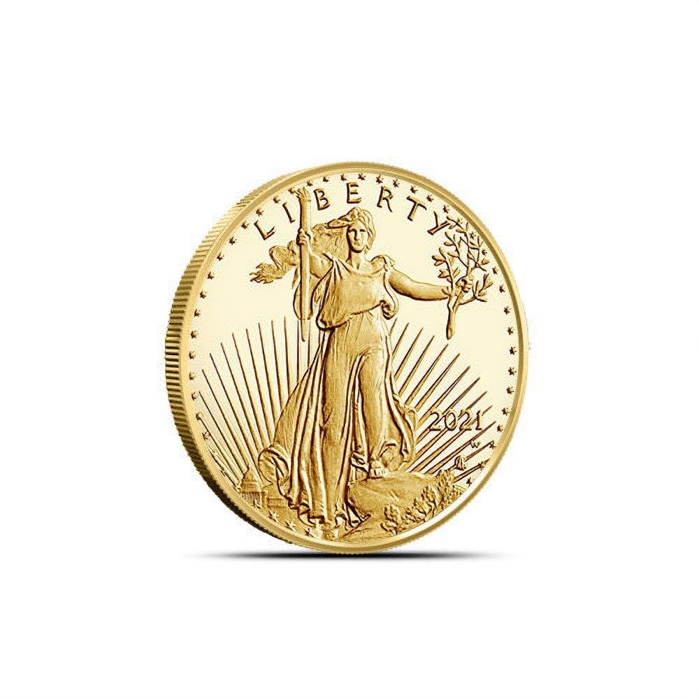2021-W 1/10 oz Proof American Gold Eagle Coin (Box + CoA, Type 2) - Image 2