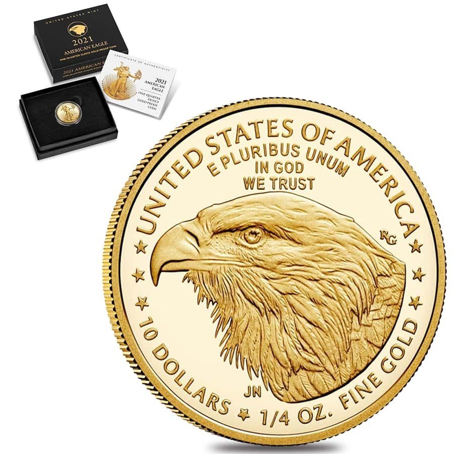 2021-W 1/4 oz Proof American Gold