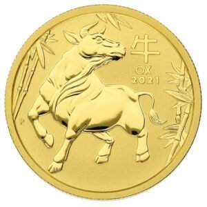 2021 1/2 oz Year of the Ox Gold Coin Perth Mint Australian Lunar Series