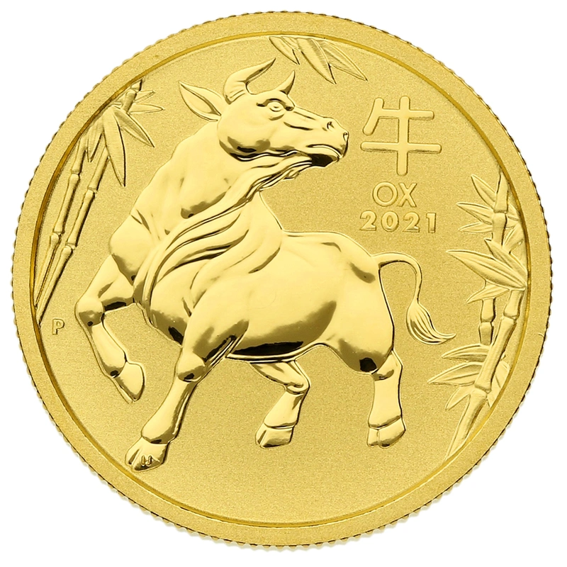 1/4 oz Year of the Ox Gold Coin Pert