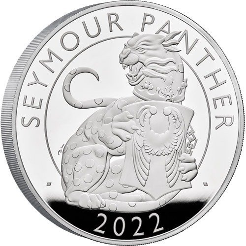 2022 1 Kilo Proof British Silver Tudor Beasts Seymour Panther Coin (Box + CoA) - Image 4