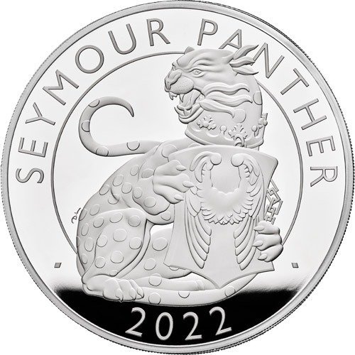 2022 1 Kilo Proof British Silver Tudor Beasts Seymour Panther Coin (Box + CoA) - Image 3