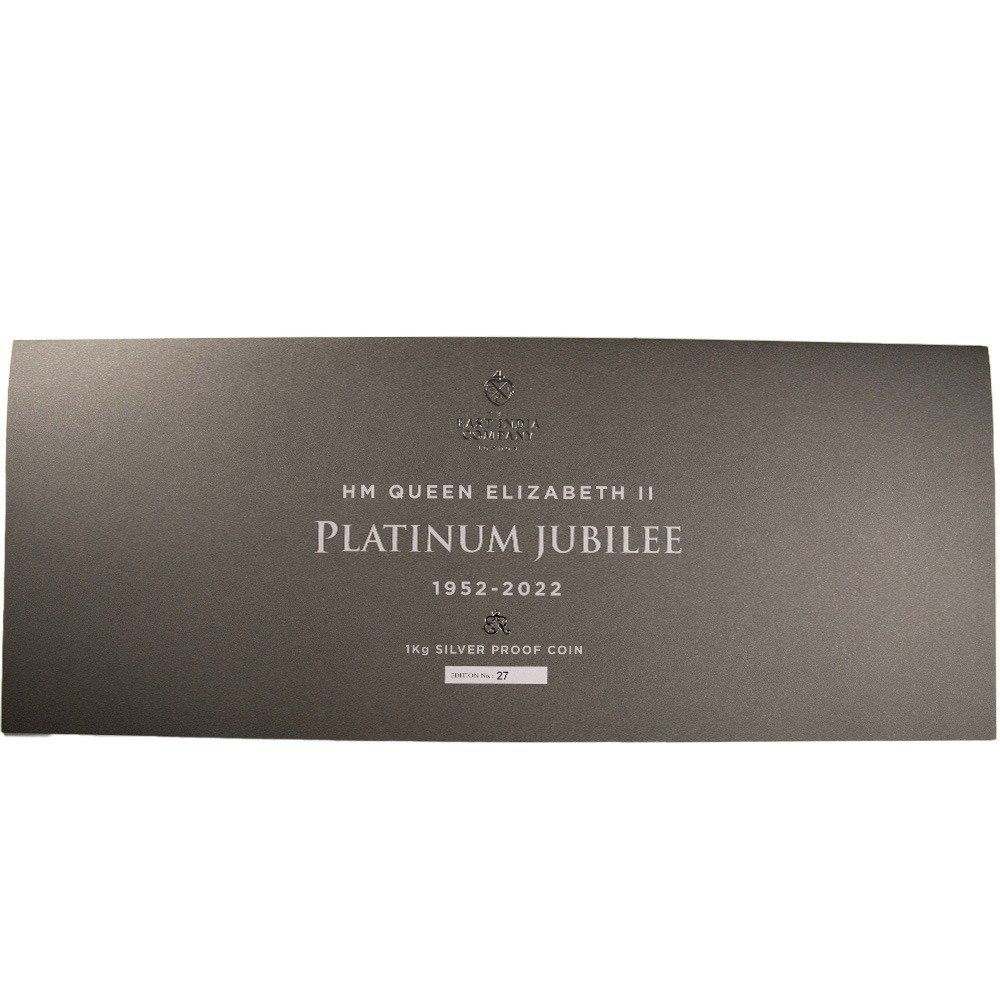 2022 1 Kilo Proof St. Helena Silver Queen's Platinum Jubilee Coin (Box + CoA) - Image 3