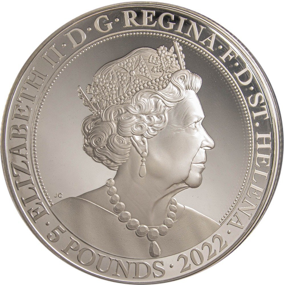 2022 1 Kilo Proof St. Helena Silver Queen's Platinum Jubilee Coin (Box + CoA) - Image 2