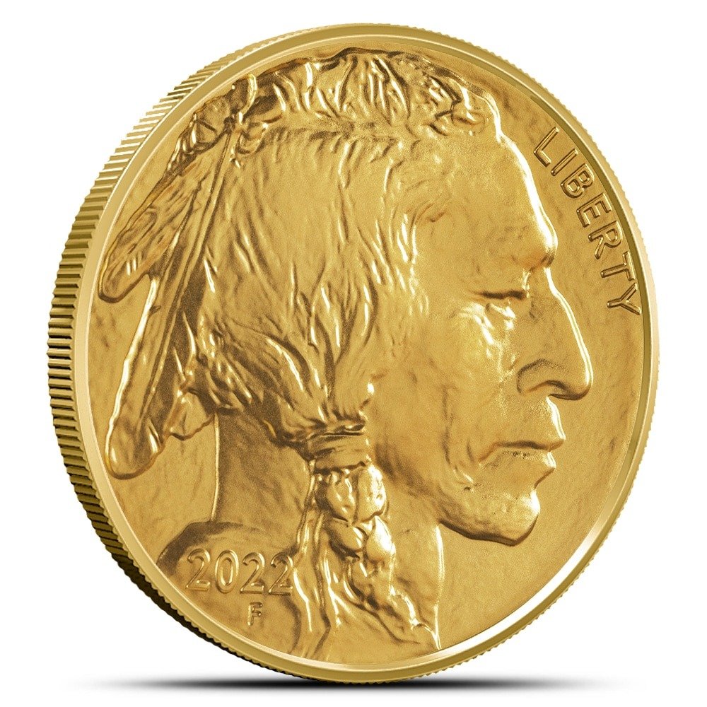 2022 1 oz American Gold Buffalo Coin (MintID, AES-128 Encrypted) - Image 3