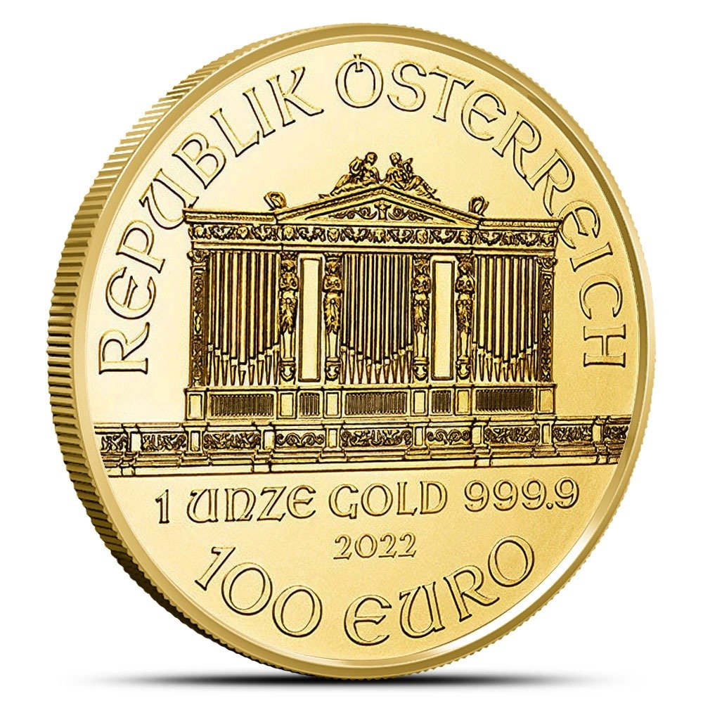 2022 1 oz Austrian Gold Philharmonic Coin (BU) - Image 2