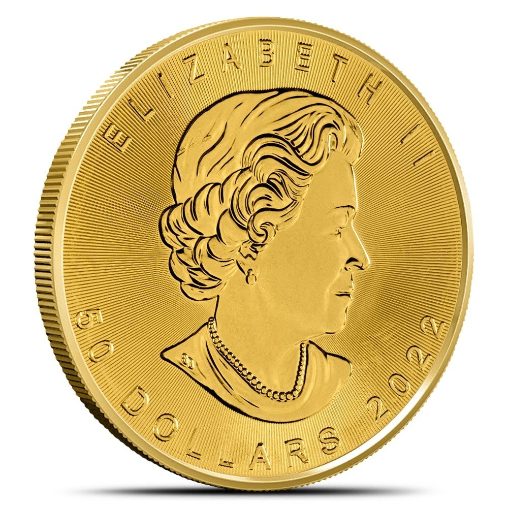 2022 1 oz Canadian Gold Maple Leaf Coin (BU) - Image 2