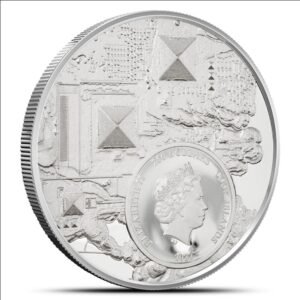 2022 1 oz Proof Cook Islands Platinum Legacy of the Pharaohs Coin (Ultra High Relief)