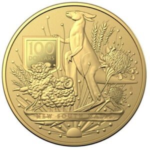 2022 1 oz Royal Australian Mint Gold New South Wales Coat of Arms Coin