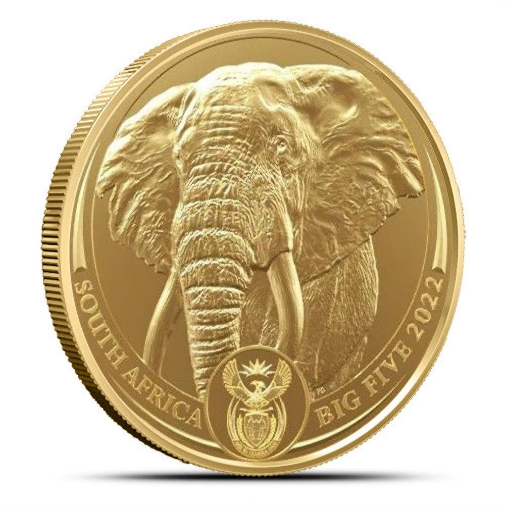 1 oz South African Gold Big Five Ele