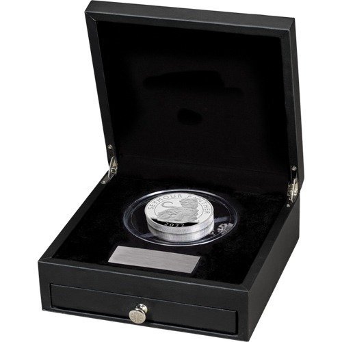 2022 10 oz Proof British Silver Tudor Beasts Seymour Panther Coin (Box + CoA) - Image 2