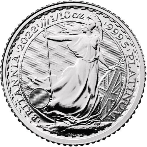 2022 1/10 oz British Platinum Britan