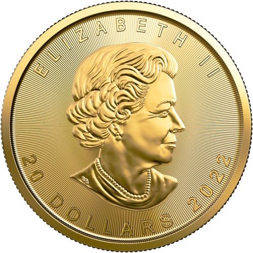 2022 1/2 oz Canadian Gold Maple Leaf Coin (BU) - Image 2