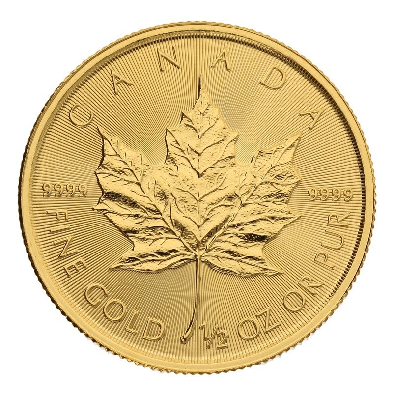 2022 1/2 oz Canadian Maple Leaf Gold