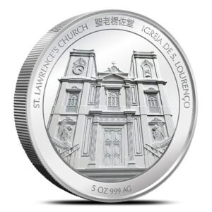 2022 5 oz Proof Macau Silver Lunar Tiger Coin